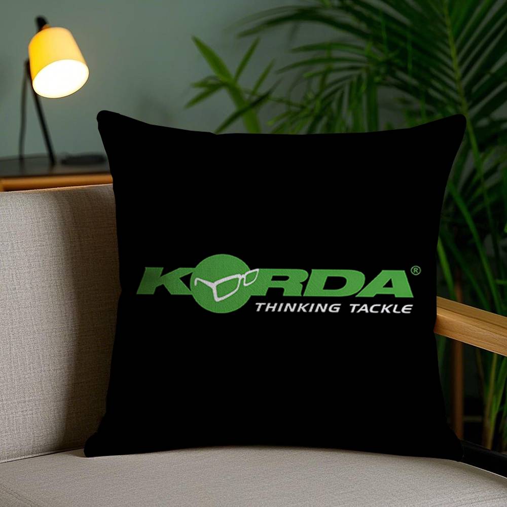 

K-KordaS Fishing Tackle Pillow Case Office Sofa Dorm Chair Back Short Plush Double-sided Printing Home Cushion Cover 30cmx30cm