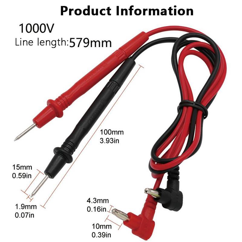 Uniwersalny długopis cyfrowy 1000V 10A z końcówką igłową Przewód sondy pomiarowej do multimetru cyfrowego Przewód długopisowy Kabel Tester multimetru