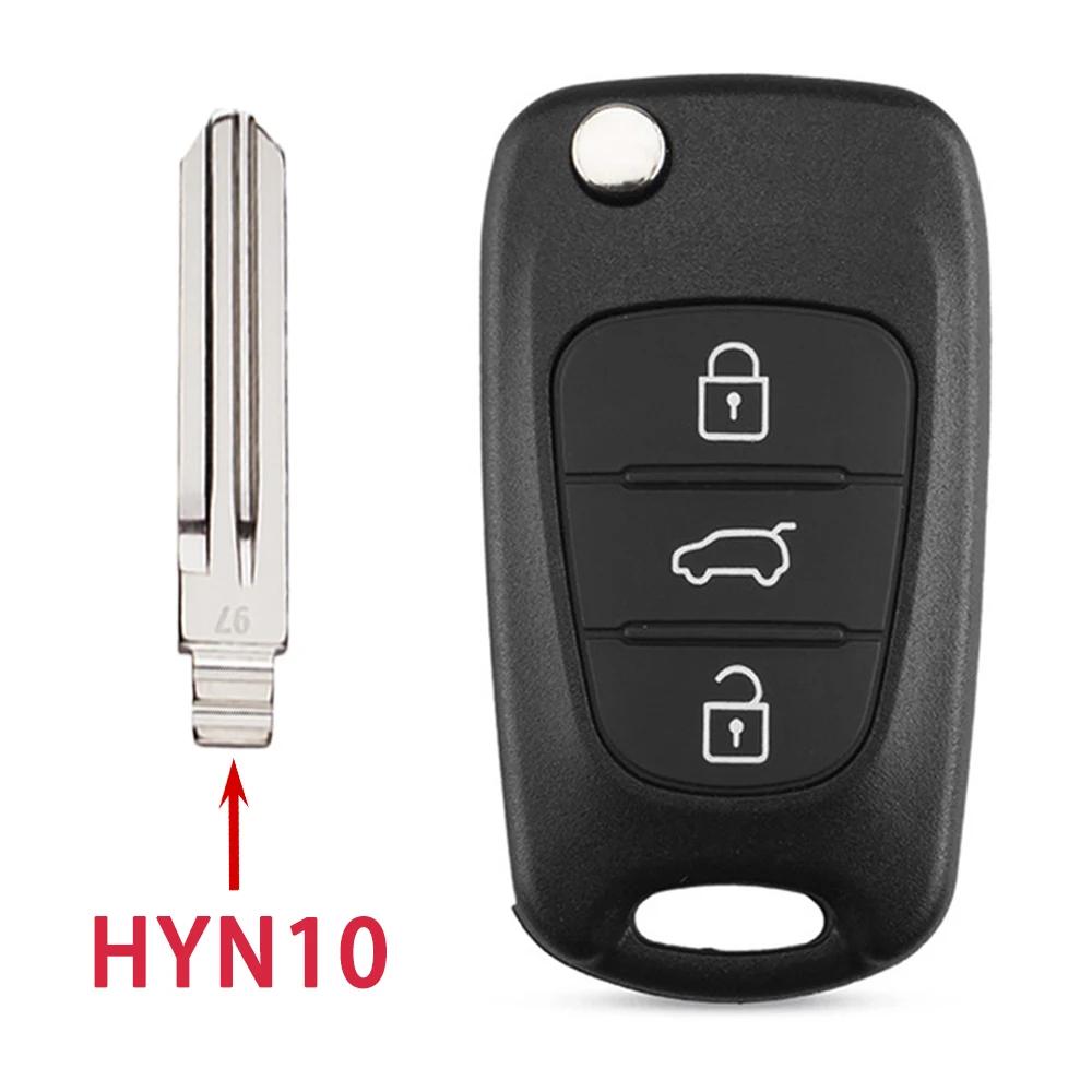 Für Hyundai I20 I30 Ix35 I35 Für Kia K2 K5 Rio 3 Picanto Ceed Cerato Sportage Klappbare Fernbedienung Auto Schlüsselhülle 3 Tasten