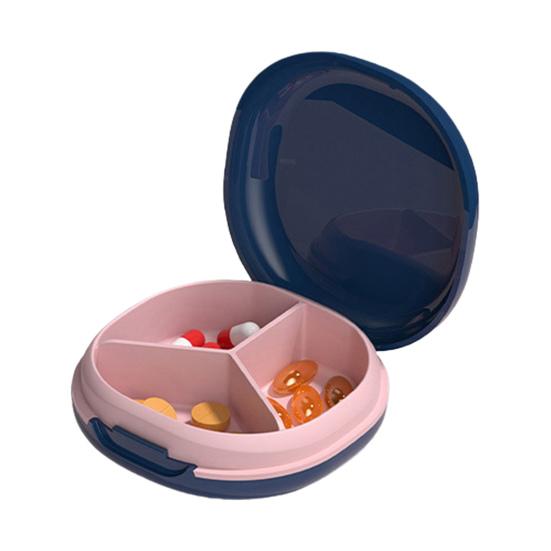 Pillendose, tragbar, rutschfest, Silikon-Schnallendesign, Pillen-Organizer für das Büro