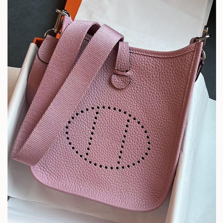High End High Grade Voskovaná nit Vrchní vrstva TC Hovězí kůže Evelyn Dámská Jednoramenná Crossbody Kbelíková taška Lehký Luxus