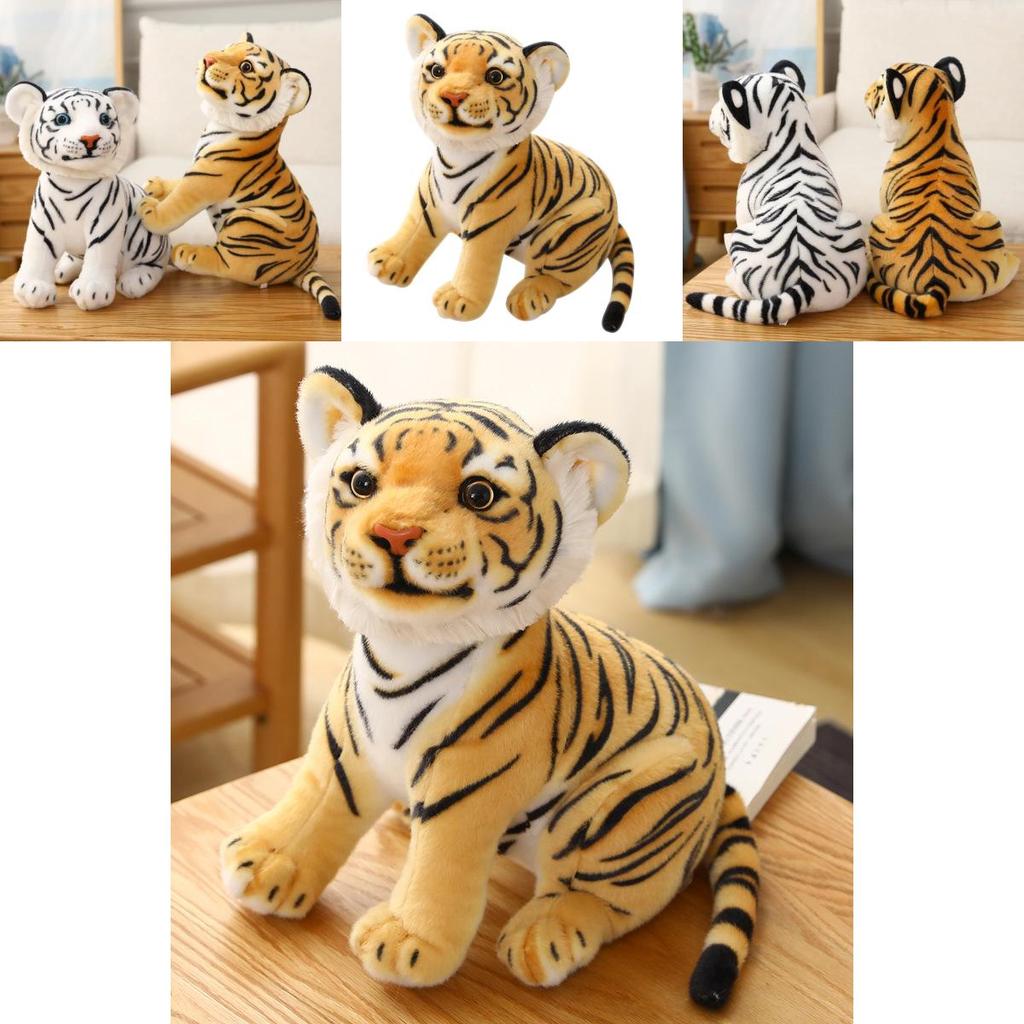 Adorável Tigre de Pelúcia Cartoon Fofo e Realista Perfeito Para Crianças e Colecionadores