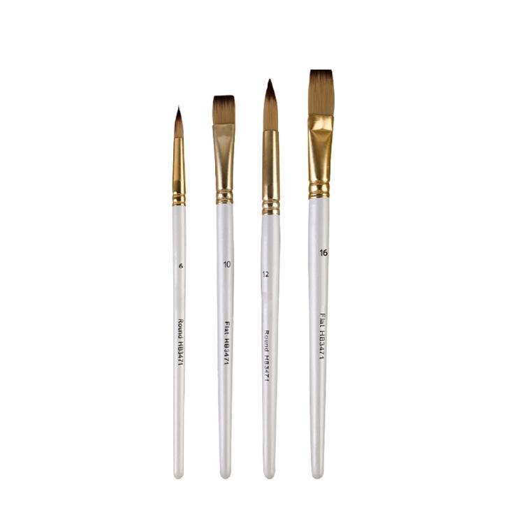 1 Set Acrylic Paint Brushes Set Painting Brushes Set Art Supplies For Watercolor Gouache Acrylics