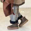 Children's baotou snow boots winter new classmates waterproof and non-slip boys and girls large cotton warm boots