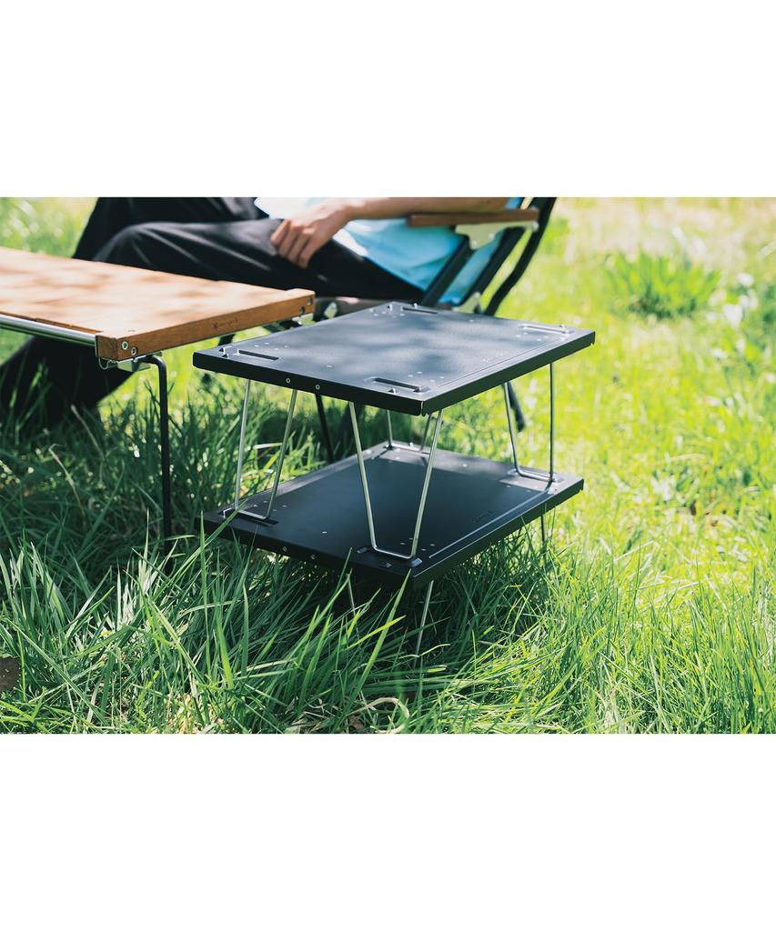 Snow Peak Regalbehälter Deckelhalter 25 Schwarz Peak Festival 2026 Aufbewahrungsdeckel für Regalbehälter 25 Getriebebehälter Outdoor Camping FES-045-BK (Schnee
