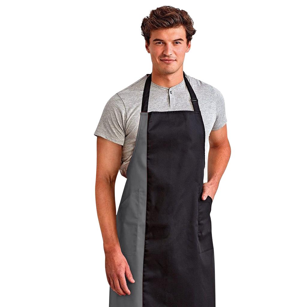 Premier Unisex Contrast Workwear Bib Apron