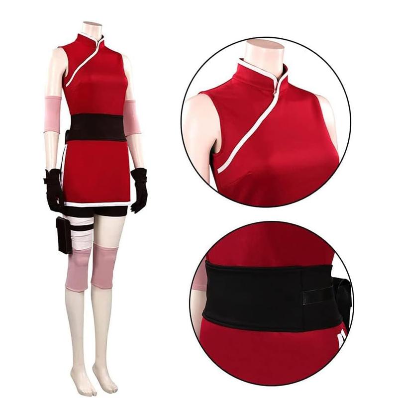 Fioletowy kostium cosplay Haruno Sakura, pełny kostium cosplay na imprezę anime Naruto Shippuden, dla pań na Halloween