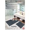 100% Cotton Woven Bath Mat Set, Bath Rug Glass Set Of 2 60x100 - 60x50