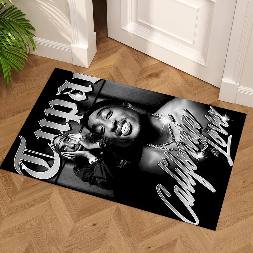 2pac Floor Mat Perfect for Outdoor Living Rooms Playrooms Bedrooms Antislip Carpet Decorate Offices Luxury Gift for Birthday, Christmas, Wedding