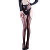 Pantyhose Women Four-Sided Hollow Aurora Open Crotch Stockings 3D Ultra-Thin Shiny Glossy Silky See-Through Lingerie Sockings