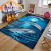 Sea Animal World Koberec Delphinidae Koberec Oceanic Delfíni Obývací pokoj Ložnice Velká plocha Měkká 3D módní dekorace Mat