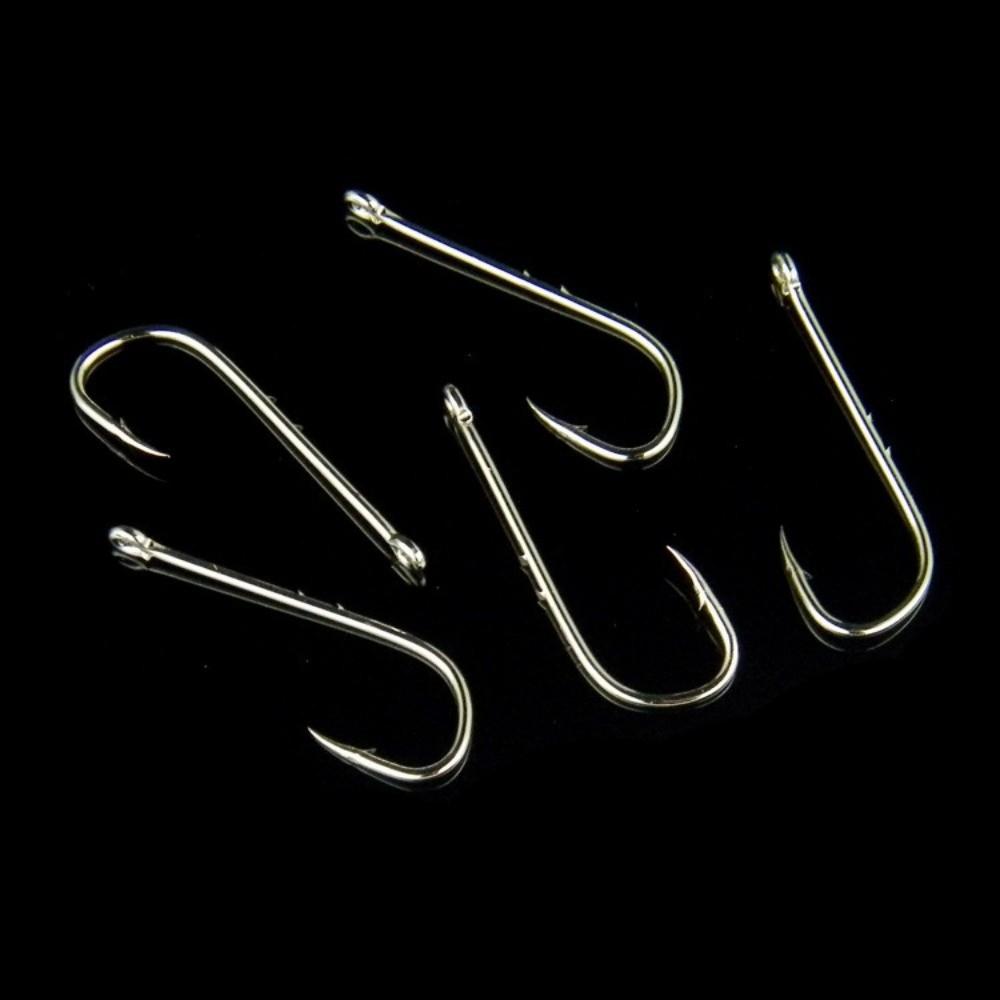 50Pcs Long Shank Fish Hooks Long Shank Fishing Baits Hooks Fishing Lures Hooks Freshwater Fishing