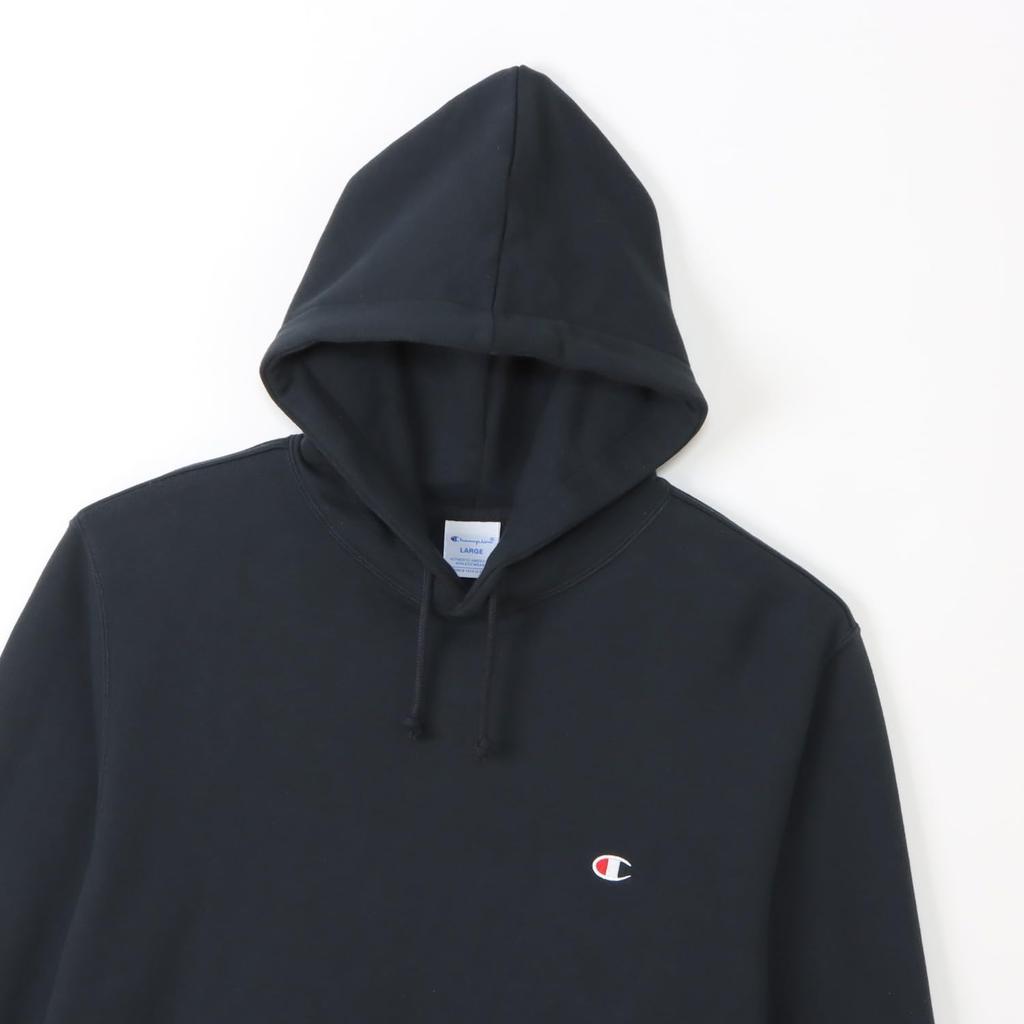 fleece hoodie with a logo and embroidered Long-sleeved one-point logo. C3-W101Z-370-XS