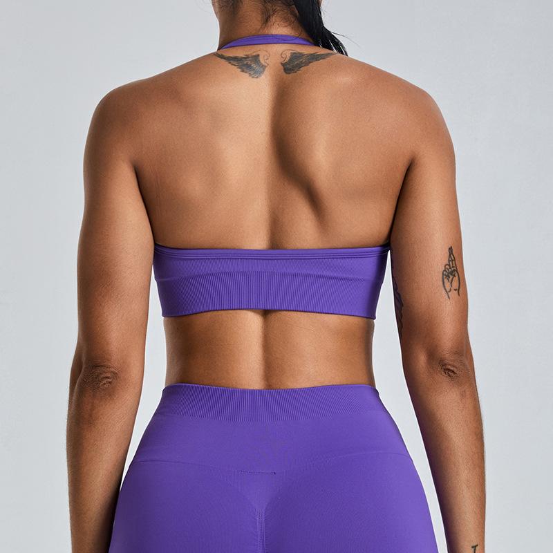 New Seamless Sports Bra For Women With External Neck, Yoga Vest, Beautiful Back, Yoga Suit, Quick Drying Fitness Top
