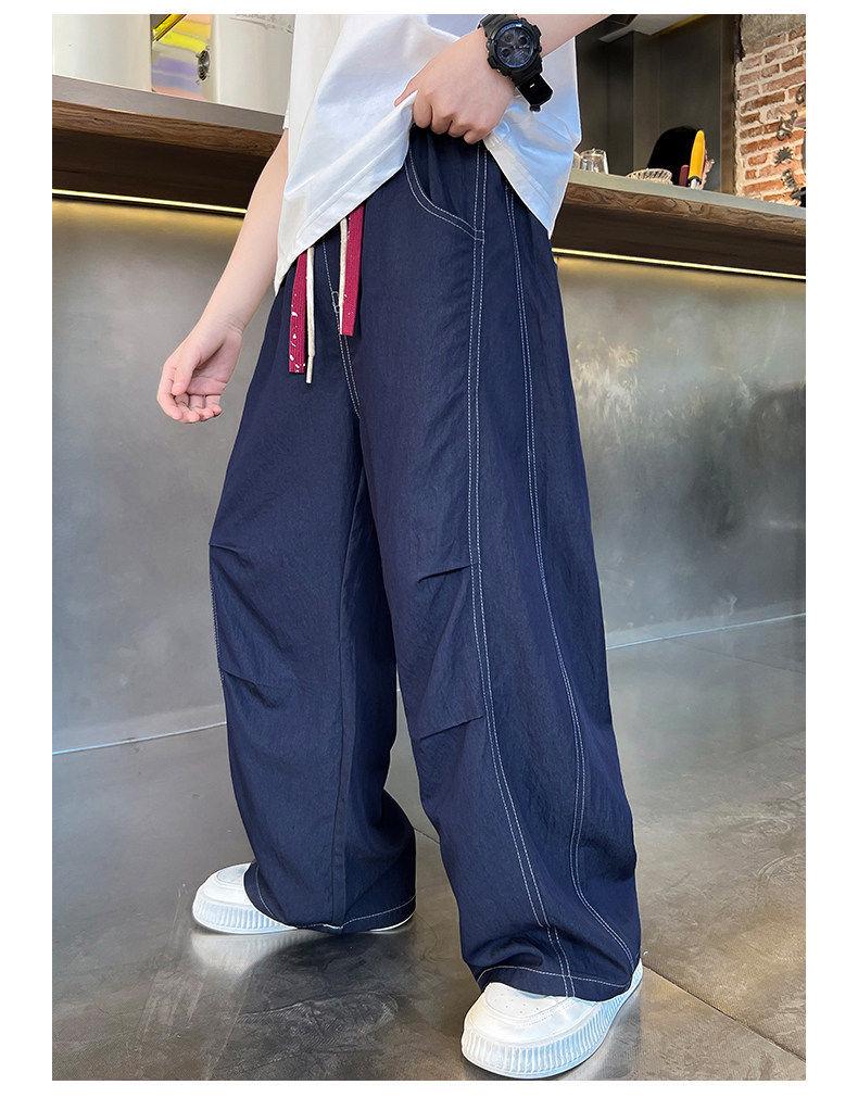 Pantaloni Estivi Sottili in Denim Tencel Repellenti per Zanzare da Ragazzo - Stile Street alla Moda per Ragazzi Grandi 2026