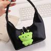 Mini Pendentif Sac à Dos en Peluche Chat Alien Doux Porte-clés Cordon pour Téléphone Portable Utilisation Polyvalente