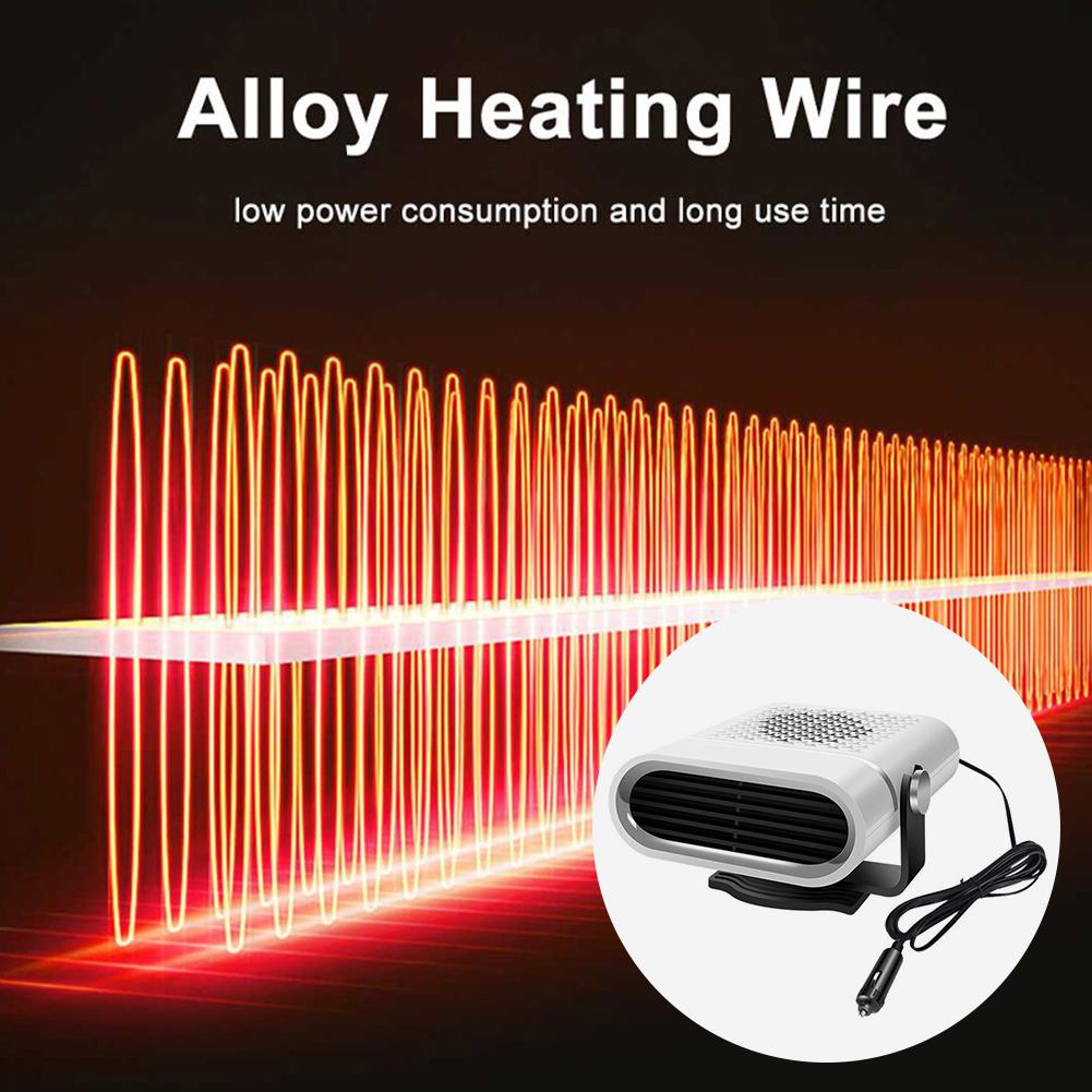 12V 120W Windshield Defogging Demister Fast Heating Car Heater Demister Defogger Non-slip Base for Car Camping Travel Winter