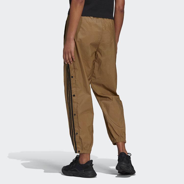 Adidas Originals Track Pant Three Stripes Retro Jogger Knitted Sports Pants Women Bottoms Cardboard-Yellow GN4274
