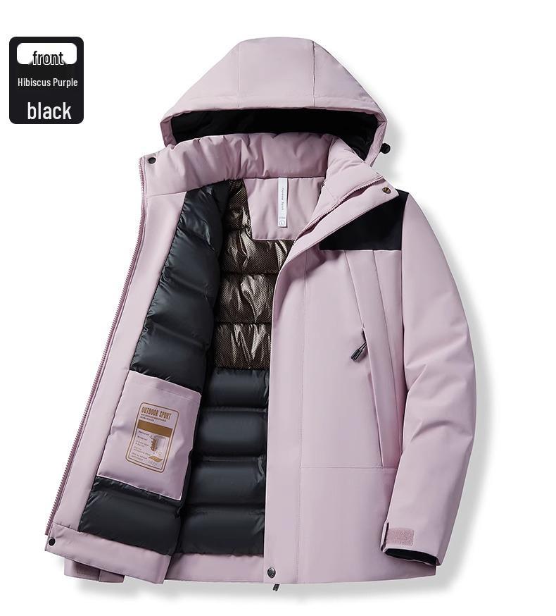 Camel HJCAMEL Windproof Waterproof Couples Cotton Windbreaker Jacket for Autumn & Winter Mountaineering