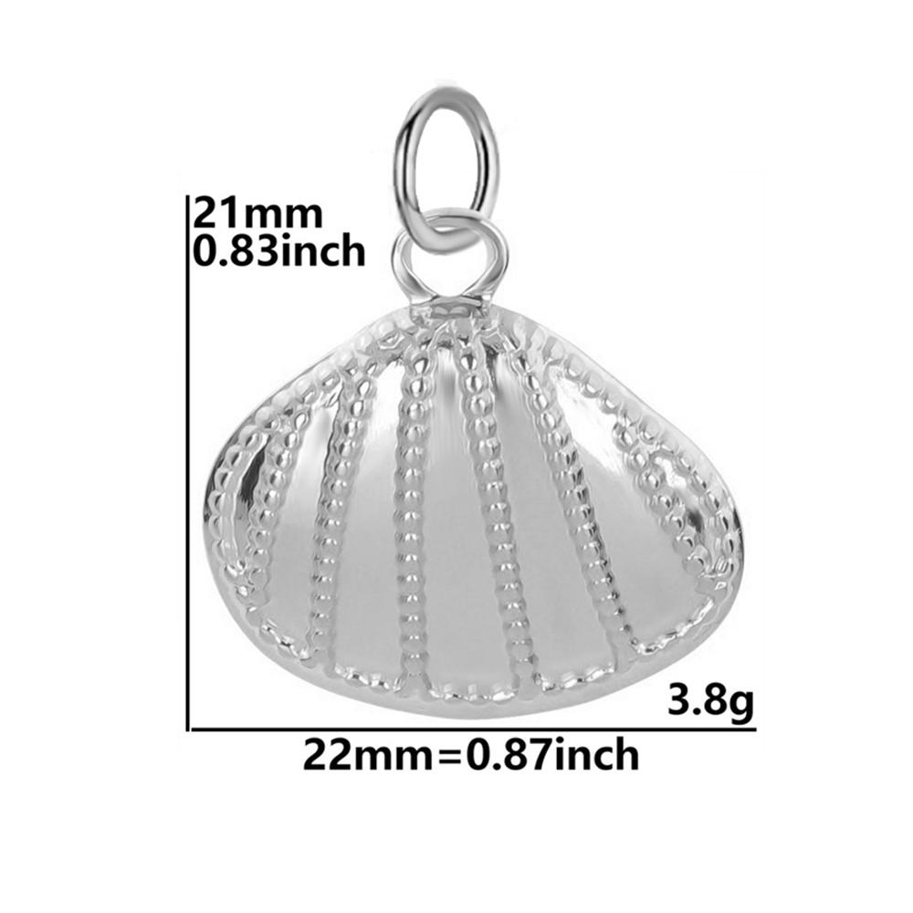 stainless steel Zircon Pendants women Necklace for choker Women DIY Pendant shell Starfish Conch charms necklace women Zircon