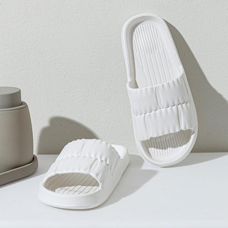 

Летние женские тапочки, однотонные противоскользящие легкие женские домашние тапочки на толстой подошве 40-41