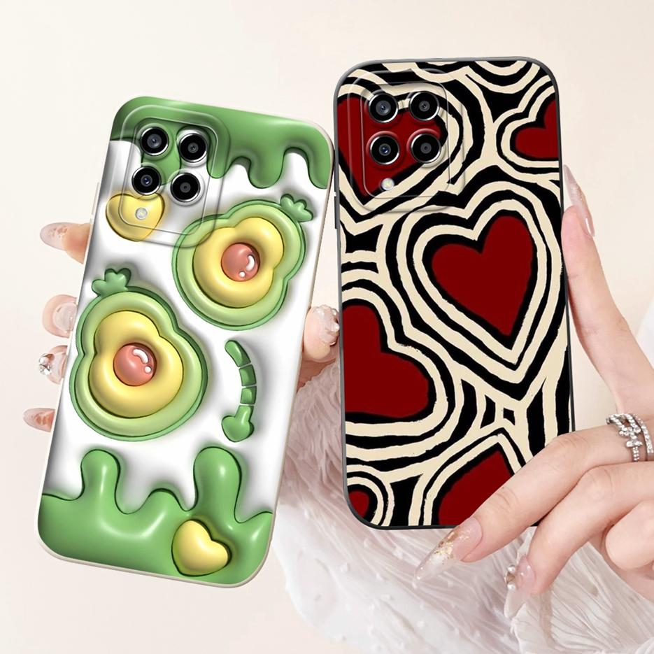 For Samsung Galaxy A12 Case SM-A125F Fashion Candy Painted Cover Full Protection Phone Case For Samsung A12 F 12 Galaxy M12 Bags
