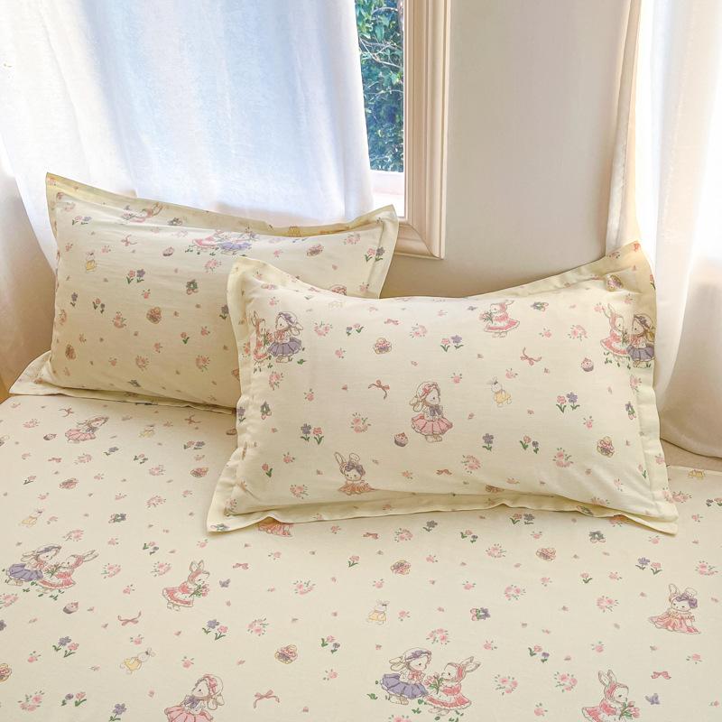 Cotton Pillowcases: Pure Cotton, Simple Style for Home, Dorms, Single & Double Rooms (Single/Pair)