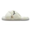 Puma Fluff X Strap Slide Whisper White Women Sneakers Black 384936-02