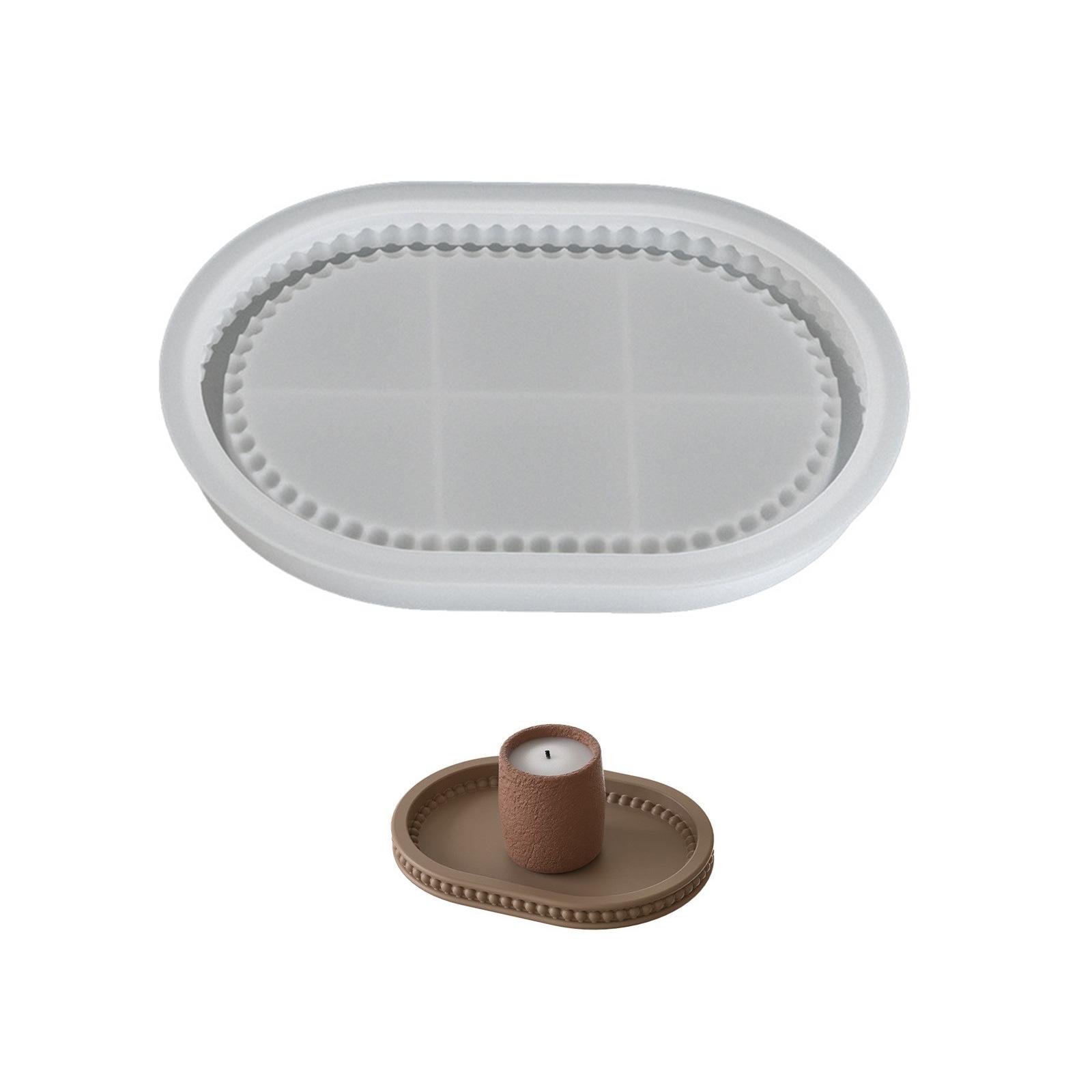 

Многоцелевой большой овальный силиконовый поднос в форме тарелки добавляет тепла, портативный, подходит для домашних посиделок и демонстрации в кофейнях S