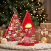 Cardboard Christmas Ornament Box Tree Advent Calendar Box, DIY Surprising Shaped Paper Hole Punch Xmas Party Treat Holder Gift Fillable Countdown for