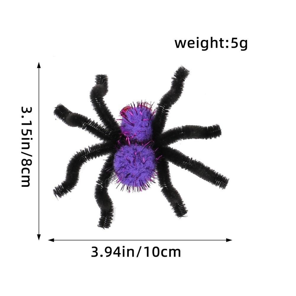 Cute Spider Shape Halloween Spider Hair Clips Halloween Theme Masquerade Furry Spider Hair Clips Fun Hair Clips Costume Events