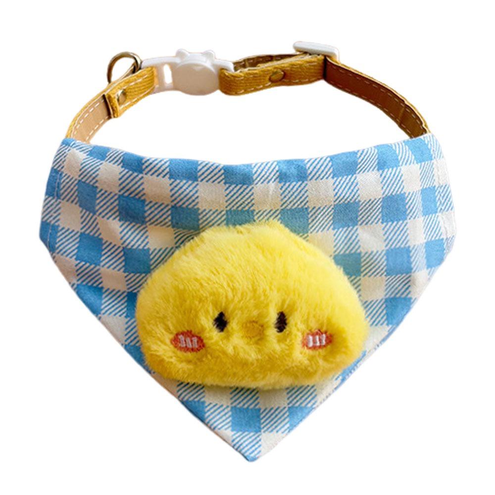 Fashion Plaid Pattern Dog Drool Bib Cute Dog Accessories Pet Triangle Bib Adjustable Pet Water Scarf Cat