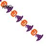 Felt Halloween Bunting Party Hanging Garland Creepy Pumpkin Ghost Skull Witch Hat Festival Celebration Decor Streamer Horror Banner Backdrop