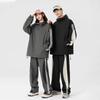 Men's Autumn Color Block Striped Windbreaker & Waterproof Hiking Pants Set
