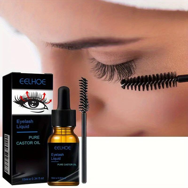 Nourishing 10Ml Castor Oil Mascara | Containing Castor Oil, Easy To Apply, Natural Thickening, Slimming, Curling and Moisturizing Mascara Care Liquid
