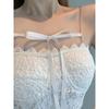 Back Lace Slim Short Strap Vest Beautiful Back Lace Slim Fit Short Camisole