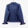 2023 Spring Women's Slim Fit Denim Jacket - Short, Versatile, Single-Breasted, Long Sleeve Cardigan Top
