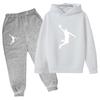 TZWYKids Casual Autumn Spring 2pcs Hoodie+Pants Letter Print Tracksuits 2-13 Years Boys Girls Simple Outfits Children Clothes Sets