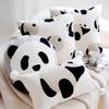 Cuddly Panda Pillow Case for Bedroom or Living Room Comfortable Sofa Pillowcase Removable Washable Cushion Cover