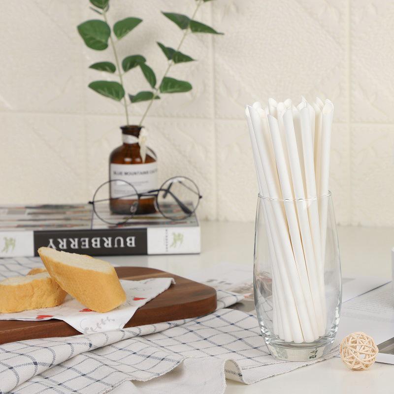Disposable 0.6*23mm Paper Straws with Independent Packaging for Beverages