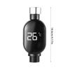 Fast Response Thermal Shower Head Display Real Time Water Temprature Tracking Strong Steel Bathroom Accessory