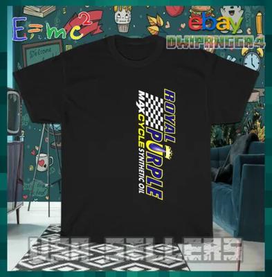 Royal Purple Max Cycle Synthetyc Oil Logo Men's T-Shirt Size American T-Shirt Unisex T-Shirt