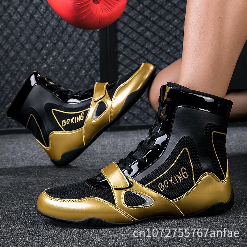 New Style Professional Boxing Shoes Men Comfortable Boxing Sneakers Breathable Wrestling Fighting Shoe Non Slip Training Sneaker