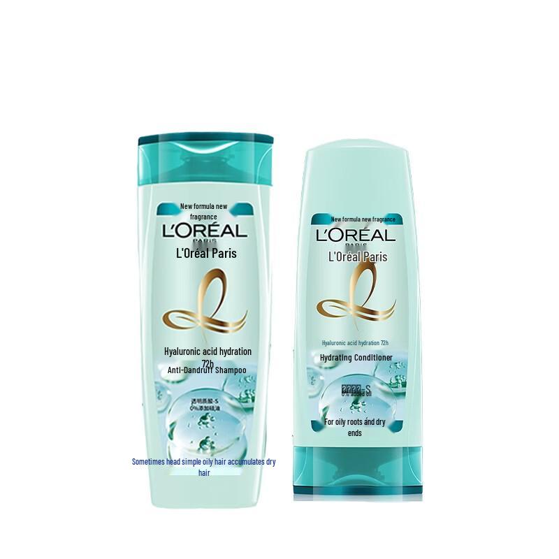 

L Oréal Hyaluronic Acid Hydrating Anti-Dandruff Shampoo & Conditioner Set