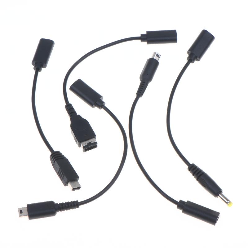 1Pcs Power Line Conversion Cord Usb C Charging Cable Cord Wire Type-C For Nds Ndsi Gba Sp 2Ds New 3Ds Ll Xl Psp1000 2000 3000
