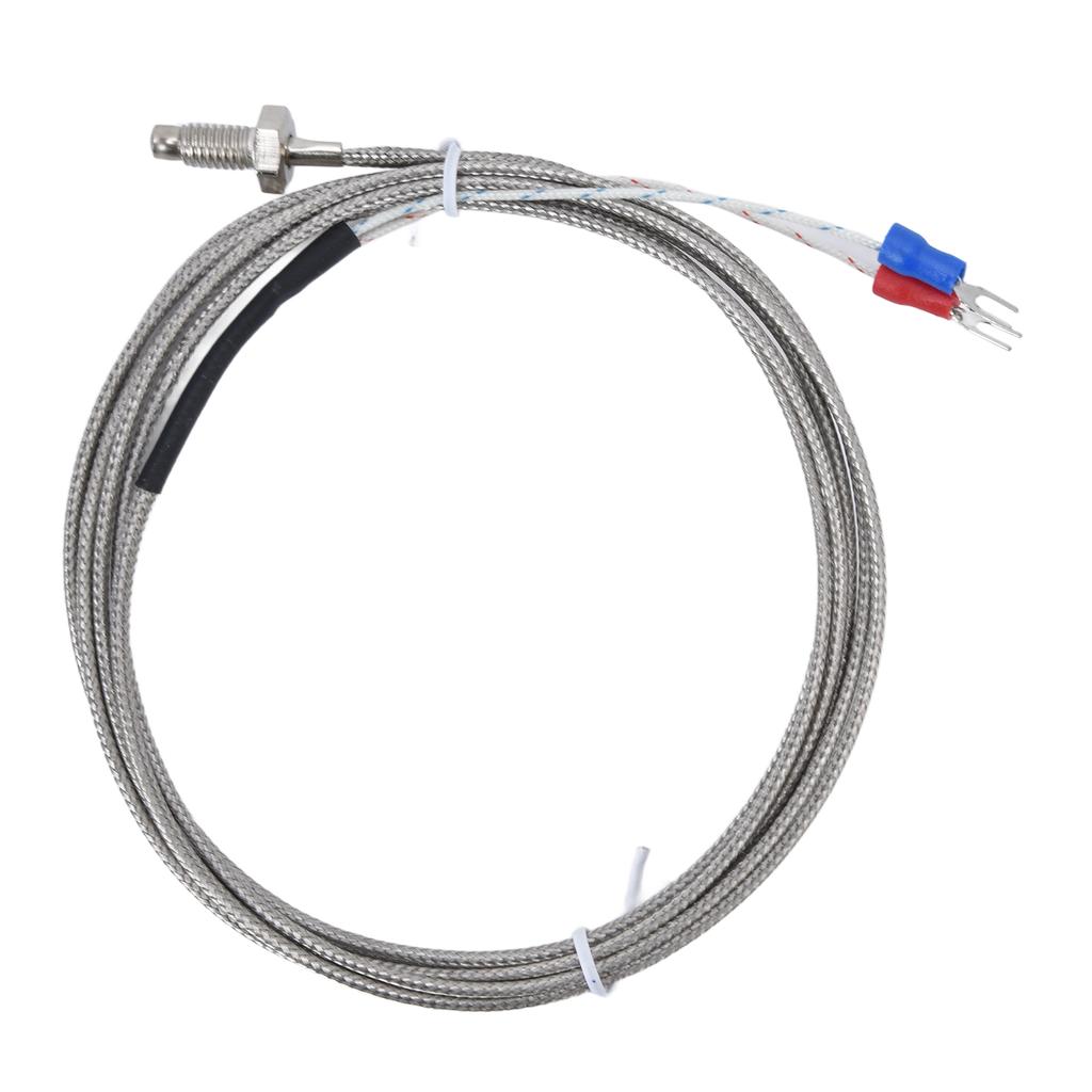 K Type Thermocouple Ground Shielded Wire Temperature Sensor Screw Probe 0‑450℃ WRNT‑01