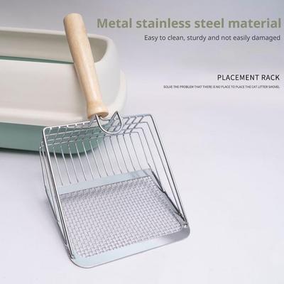 Metall Katzenstreu Scoop Katze Sand Schaufel Feine Poren Pet Wc Werkzeuge Haustiere Liefert Poop Schaufel Tun O8V2
