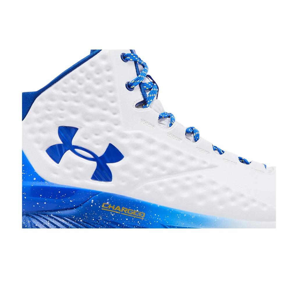 Under Armour Curry 1 Retro 'Dub Nation' 2023 (Unisex) White / Royal Basketball Shoes 3024397 101