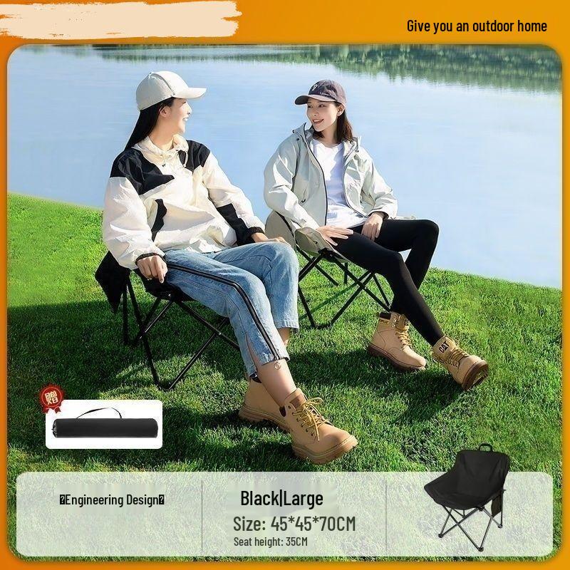 Adjustable High-Back Portable Folding Chair for Fishing, Beach, and Relaxation