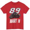 89 Jorge Martin Camiseta Gráfica Unisex Oversize 100% Algodón Unisex Cuello Redondo Manga Corta Y2k Popular Estilo Callejero Moda Camiseta Nueva